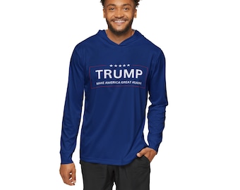 TRUMP Make America Great Again! Men's Sports Warmup Hoodie - Size L - Free Shipping