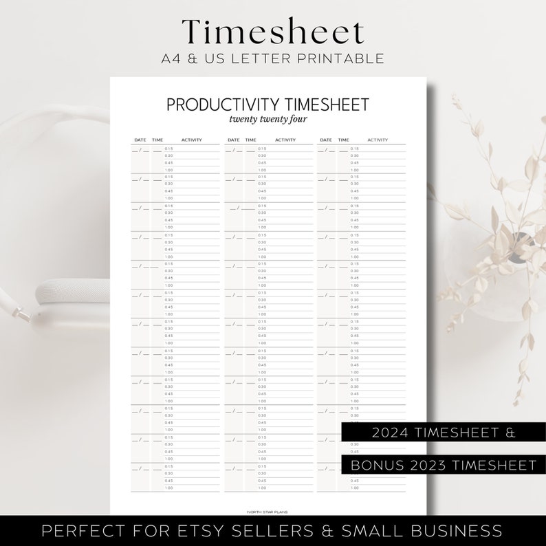 Buy 2024 Timesheet 2024 Etsy Seller Timesheet Side Hustle Online in