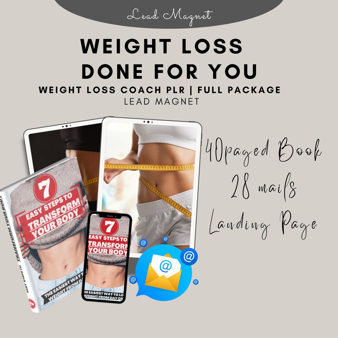 Done for You Weight Loss | Lead Magnet | Ebook PLR, 28 Mails Weight ...