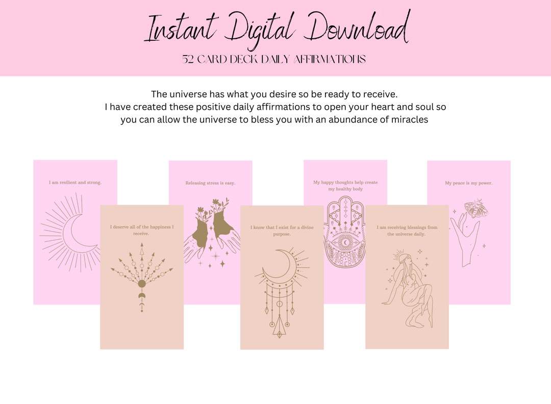 Affirmation Station Cards, Affirmations Cards, Self Esteem Positive ...