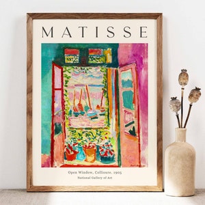 Matisse Print set Of 3, Matisse Wall Art, Exhibition Art, Mid Century Wall Art, Landscape Art, High Quality Printable Poster, Digital Print image 2