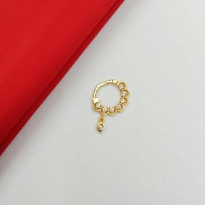 zairajewellery- Nose hoop - Gold Filled Nose Ring - Gold Nose Hoop - Nose Jewelry - Nostril Hoop - Nose Piercing - Nose Earring -