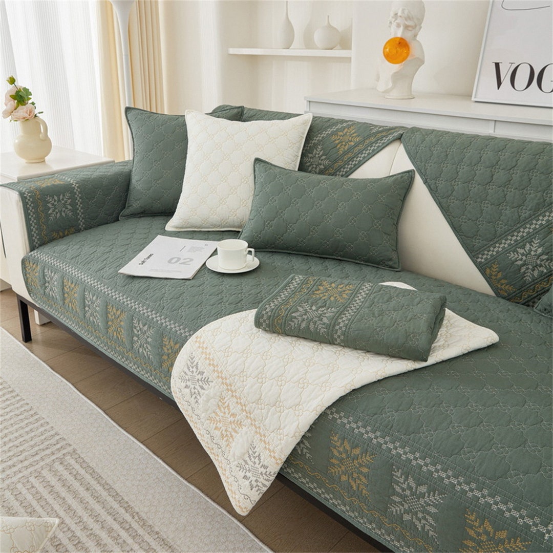 Embossing Process Pure Cotton Boho Sofa Cover Allseasons Etsy