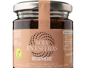 BESPHERE - Perełki w kształcie kawioru sojowego - 7 uncji - Doskonałe jako dodatek do sushi