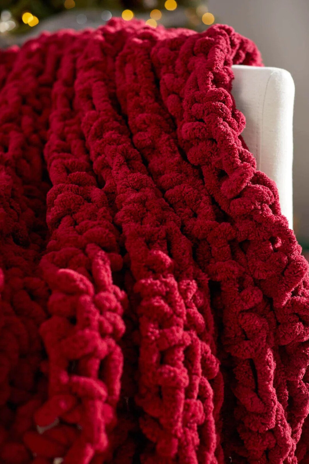 Seed Stitch Blanket Pattern Crochet Pattern Knitting Etsy