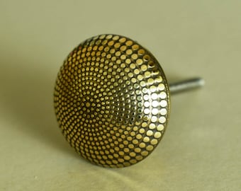 Cleopatra Knob - Drawer Knob, Dresser Knob,Brass round Knob - Drawer Pulls, Cabinet Knobs and Pulls, Solid Brass Metal, Modern, set-6