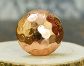 ARTISNO Hammered Copper Door Knobs Cabinet Pulls - Decorative Drawer Knobs for Cabinets, Drawers and Dressers-set of 6