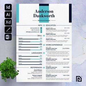 ATS Friendly Resume Template for Microsoft Word and Pages Resume | ATS Compatible Resume Template | Executive Resume | Minimalist Resume