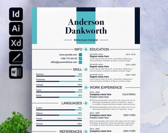 ATS Friendly Resume Template for Microsoft Word and Pages Resume | ATS Compatible Resume Template | Executive Resume | Minimalist Resume