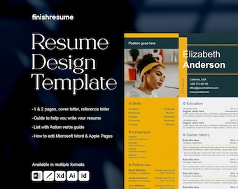 Best Professional Resume Template for Microsoft Word & Apple Pages | Resume Templates with Cover Letter | Minimalist Resume | ATS Compatible