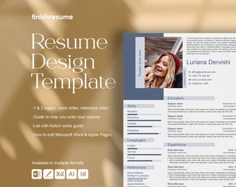 Full stack developer resume template for Microsoft Word, Apple Pages + more | Creative Resume, Professional CV, Simple Resume