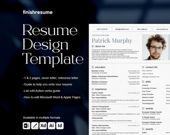 Health information technician resume template for Microsoft Word, Apple Pages + more | Creative Resume, Professional CV, Simple Resume