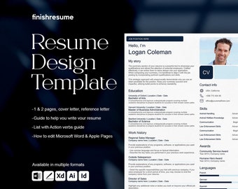 Fitness equipment technician resume template for Microsoft Word, Apple Pages + more | Creative Resume, Professional CV, Simple Resume