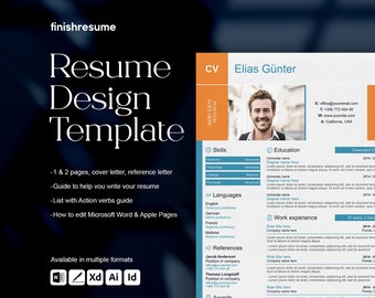 Regional sales manager resume template for Microsoft Word, Apple Pages + more | Creative Resume, Professional CV, Simple Resume
