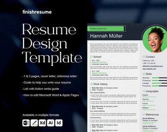 Audit specialist resume template for Microsoft Word, Apple Pages + more | Creative Resume, Professional CV, Simple Resume