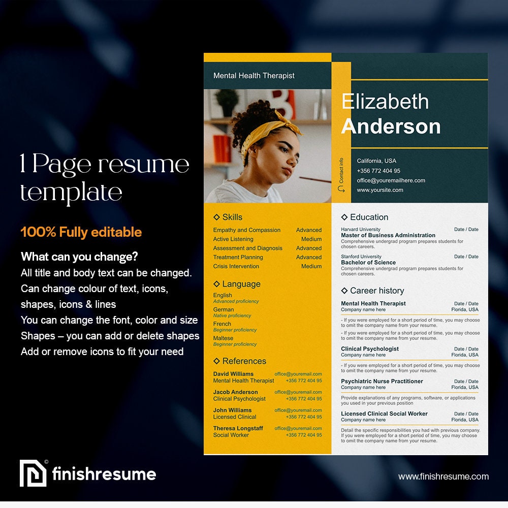 Best Professional Resume Template for Microsoft Word & Apple Pages ...