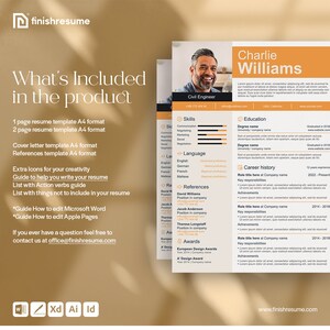Best Professional Resume Template for Microsoft Word & Apple Pages ...