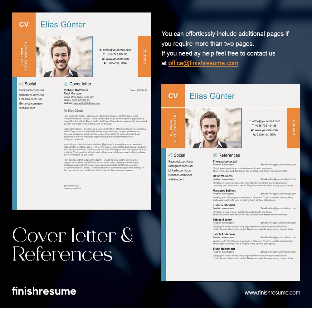 Best Professional Resume Template for Microsoft Word & Apple Pages ...