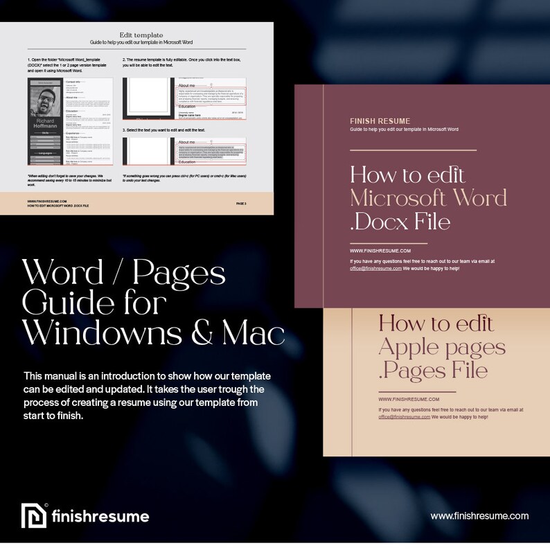 Best Professional Resume Template for Microsoft Word & Apple Pages ...