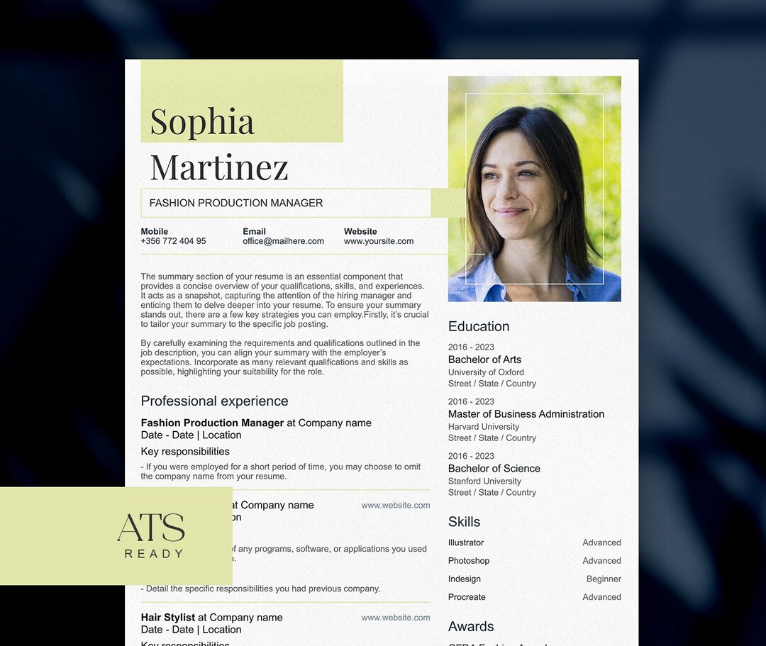 Best Professional Resume Template for Microsoft Word & Apple Pages ...