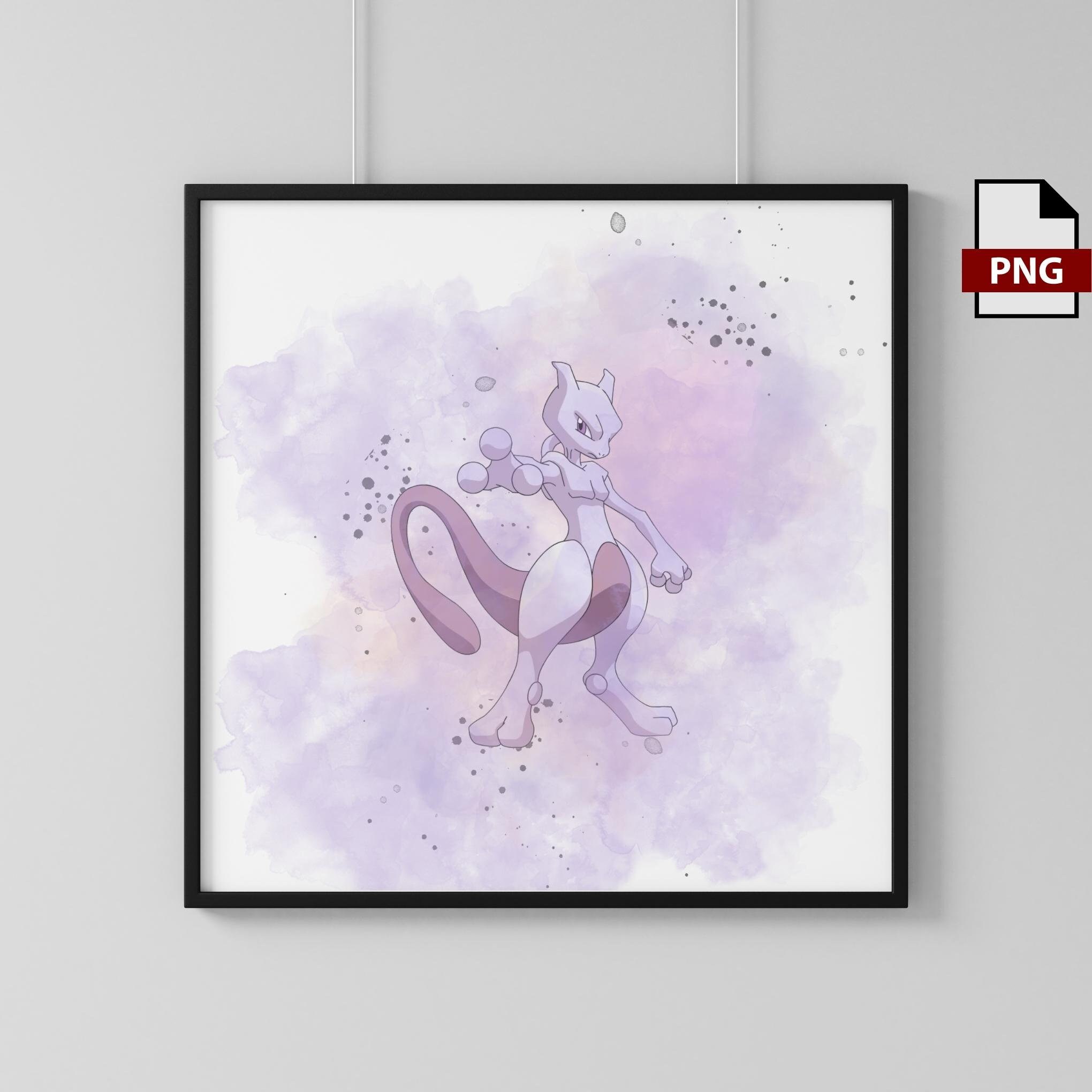 Décoration Murale Pokémon // Mewtwo