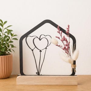 3mf 3D print file: Balloon house for dried flowers, as block decoration or for setting up.
