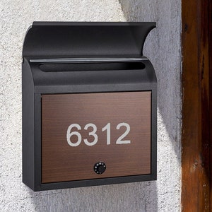 Wall Mount Mailbox, Personalized mailbox, Custom Mailbox, Mailbox, House Number Mailbox, House Mailbox