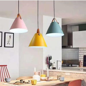 Pendant light metal belt
