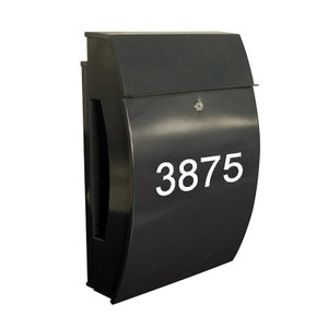 Personalized mailbox, Wall Mount Mailbox, Custom Mailbox, Mailbox, House Number Mailbox, House Mailbox