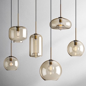Pendant light glass creative