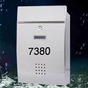 Wall Mount Mailbox, Custom Mailbox, Mailbox, Wall Mount Mailbox, House Number Mailbox, House Mailbox