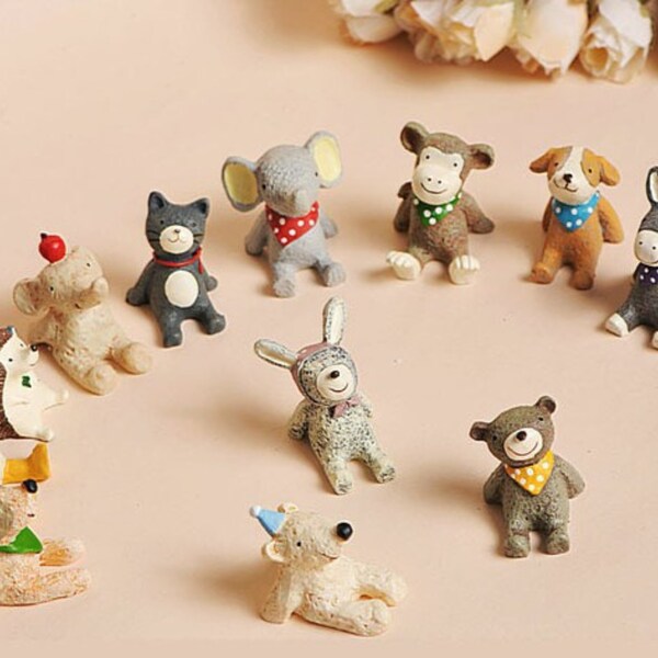 Resin Animals Figurines Etsy