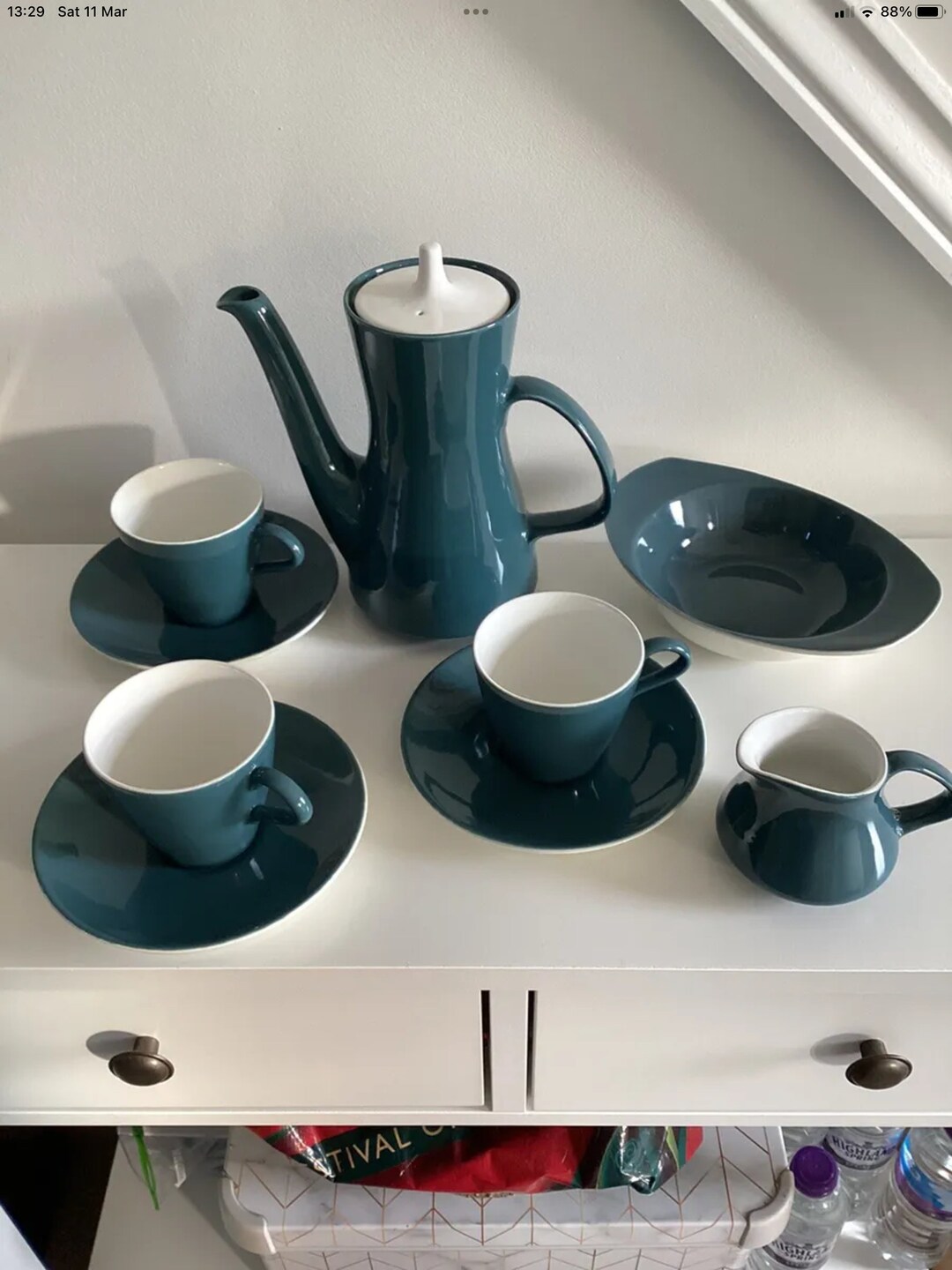 Poole Pottery Coffee Set Etsy