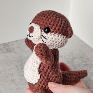 Baby Otter Plush Amigurumi Crochet Pattern PDF Step-By-Step Easy Tutorial