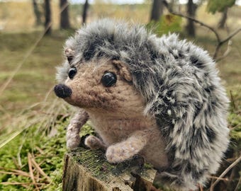 Crochet Hedgehog Pattern: Realistic Plush Fall Decor (Digital Pattern)