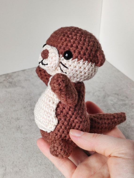 PDF Crochet Pattern for Baby Otter Plush - Beginner Friendly