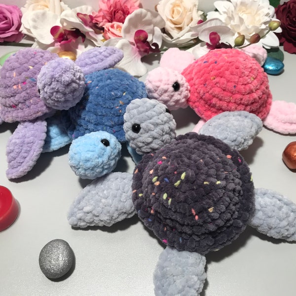 INDIVIDUELLE Kleine Schildkröte handmade turtle gehäkelt crochet