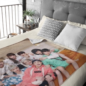 Stray Kids Family Blanket, Stray Kids Blanket, Velveteen Blanket, Stray Kids Merch, Stray Kids, Kpop