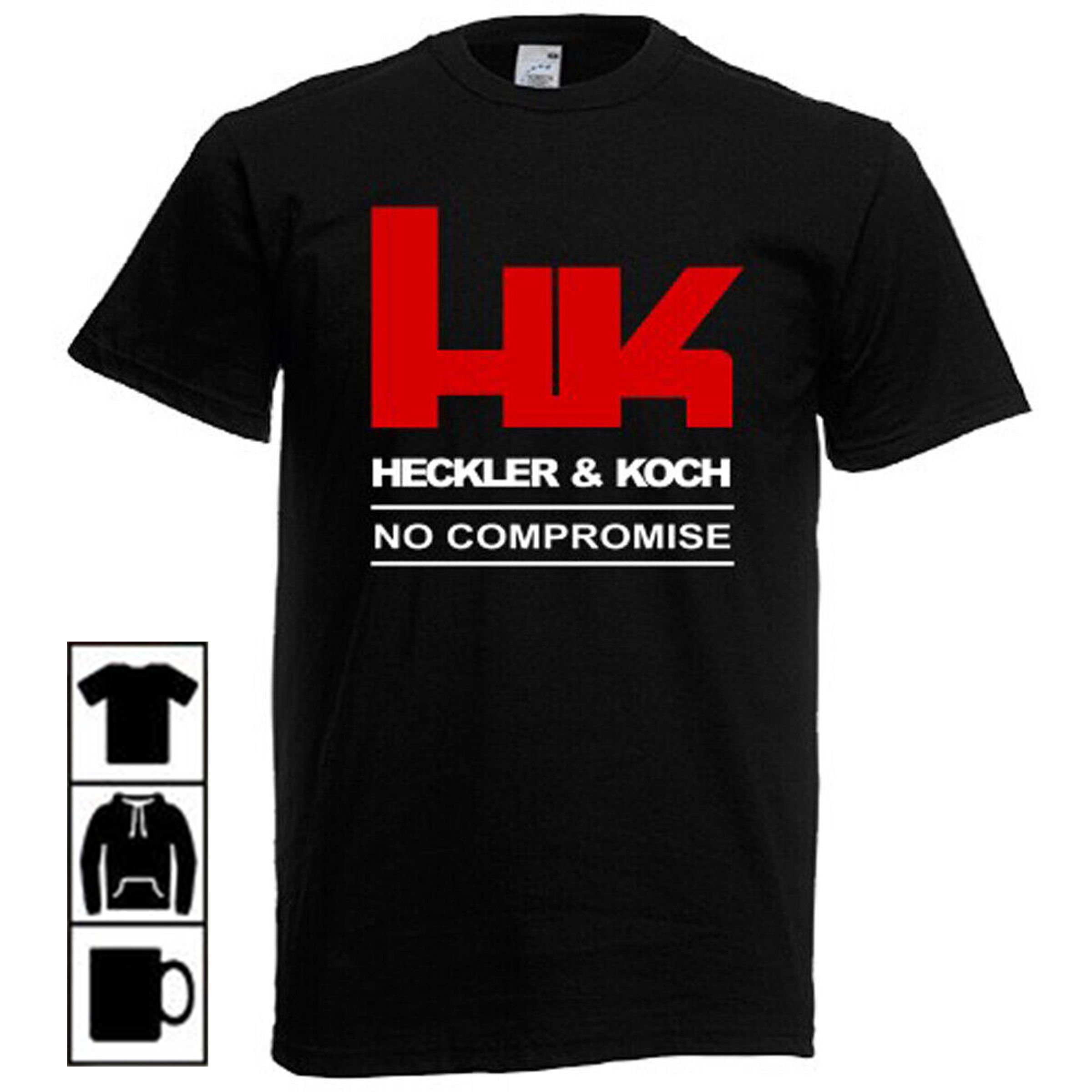 Heckler & Koch HK No Compromise Logo T-shirt Hoodie - Etsy