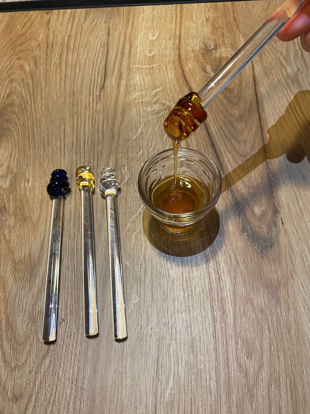 Colored Glass Honey Dipper/honney Stick/honey Wand Turkish Etsy