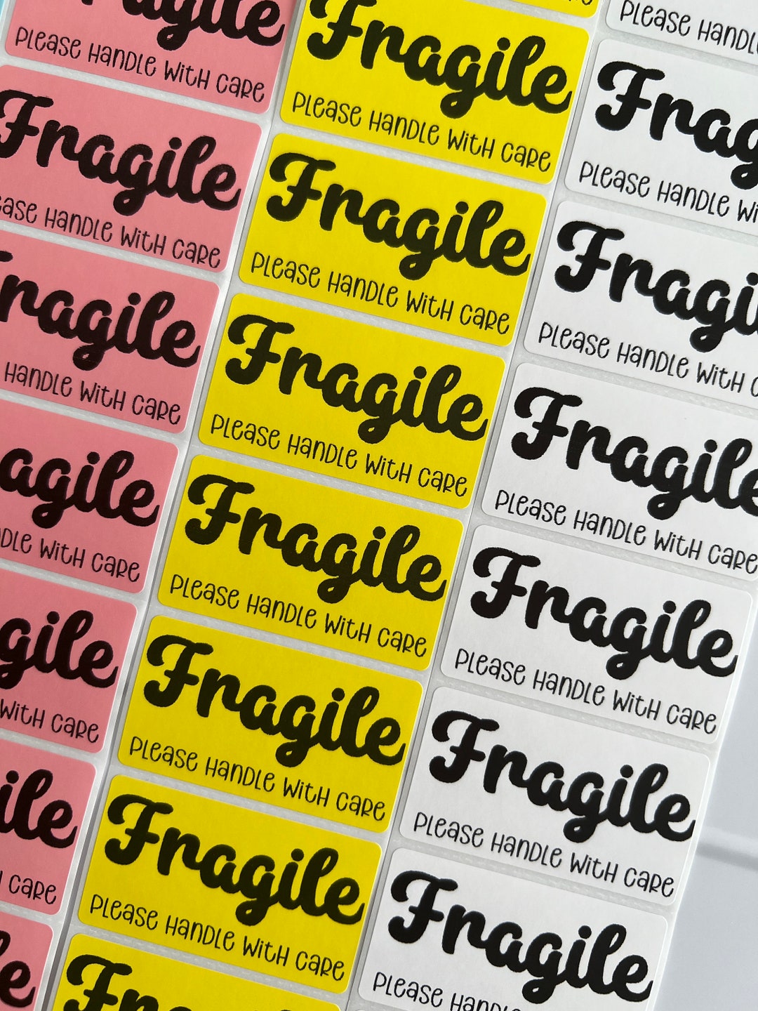 Fragile Please Handle With Care Stickers and Labels for Small Business