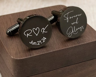 Personalized Men Cufflinks,Father of The Bride,Engraving Cufflinks,Wedding Gifts,Father's Day Gifts,Birthday Gifts,Wedding Gifts,Best Gifts