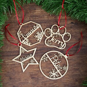 Signe de nom de chien, décor de chambre, ornement personnalisé de pattes de chien, ornement en bois personnalisé, ornement de chien personnalisé avec nom, cadeau pour chien image 7