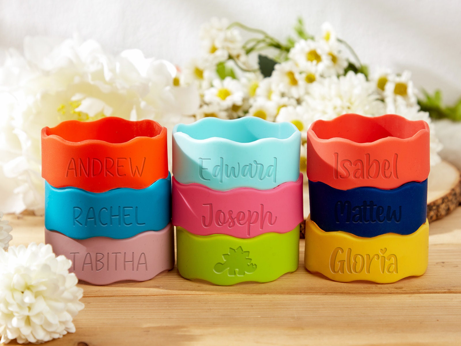 Personalized Bottle Band Silicone Name Bands for Bottles Water Etsy