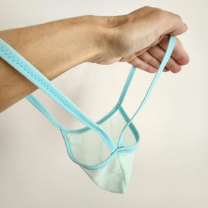 Mint Mesh Very Low Rise V-back Jockstraps Thong FULL COVERAGE 5 pouch sizes: Micro, Standard, Jumbo, Extra Lucky - Minimal Skin Coverage