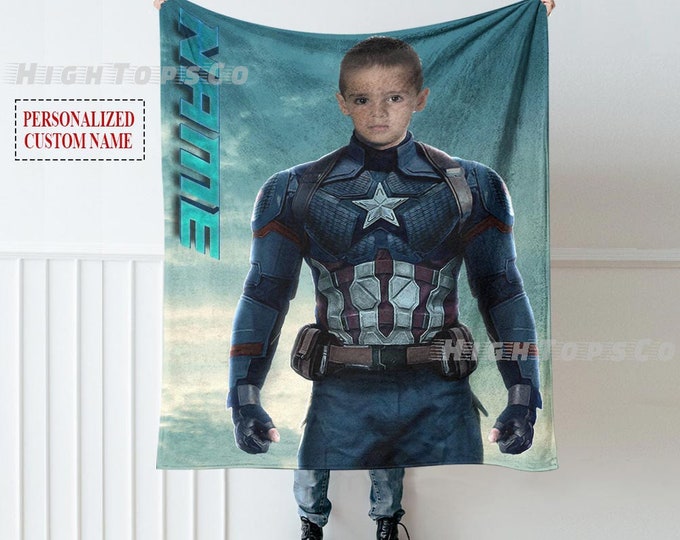 Personalized Superhero Blanket Kids Superhero Blanket Etsy