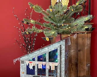 12 angels singing - from “the 12 tree-houses of christmas” handmade art collection