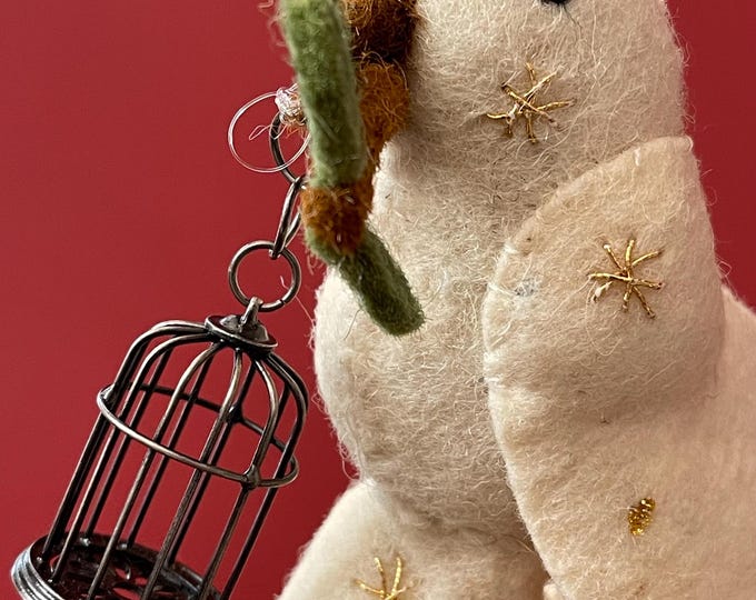 Featured listing image: a partridge not in a pear tree - from “the 12 tree-houses of christmas” handmade art collection