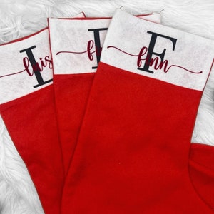 Nikolausstiefel mit Name / Nikolausstiefel personalisiert / Nikolaussocke mit Name / Nikolausstrumpf mit Name / Nikolausgeschenk / Nikolaus