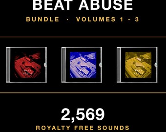 2,569 Sound Drum Kit Bundle, Boom Bap Hip Hop WAV Sample Pack, Royalty Free Snares Kicks Hats Synths for MPC Live, FL Studio | Beat Abuse